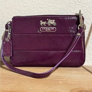 Coach Tribeca leather wristlet